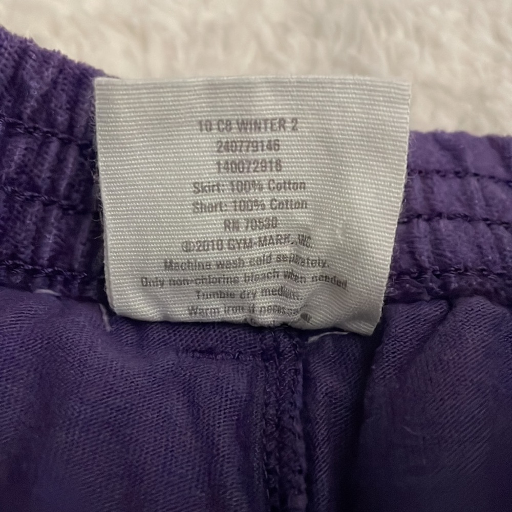 LITTLE GIRLS PURPLE POLKA DOT SKIRT - Picture 4 of 4